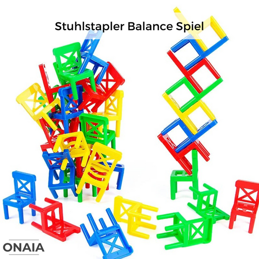 Stuhlstapler Balance Spiel